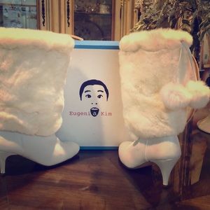 Eugenia Kim Rex rabbit fur booties